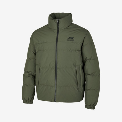 Skechers/斯凯奇正品新款男子防风保暖立领运动羽绒服
