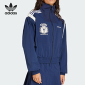 宽松运动外套JY2809 三叶草女士梭织时尚 Adidas 阿迪达斯正品