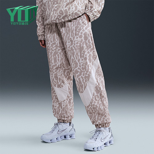 Nike/耐克正品2025秋季款女士日常运动束脚印花长裤IB7267-009