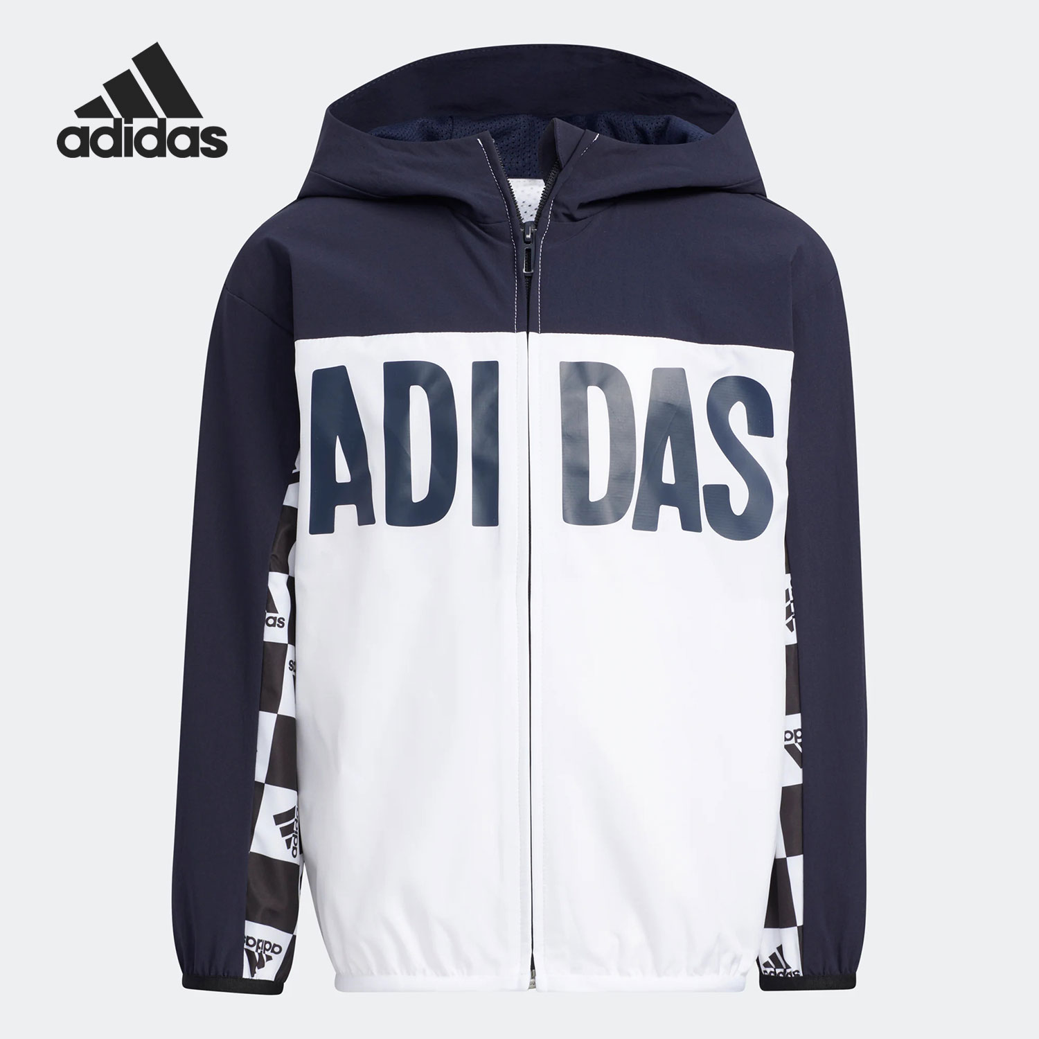 阿迪达斯连帽运动外套