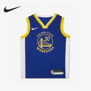 Nike/耐克正品金州勇士队NBA小童无袖篮球背心球衣FZ0891-495