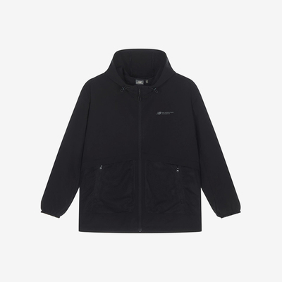 New Balance/NB正品运动男子户外拉链连帽夹克外套NAE24151-BK