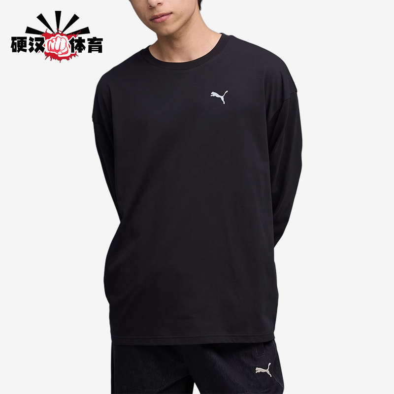 Puma/彪马正品NEKO-san宽松圆领长袖T恤经典黑色运动鞋635050-01