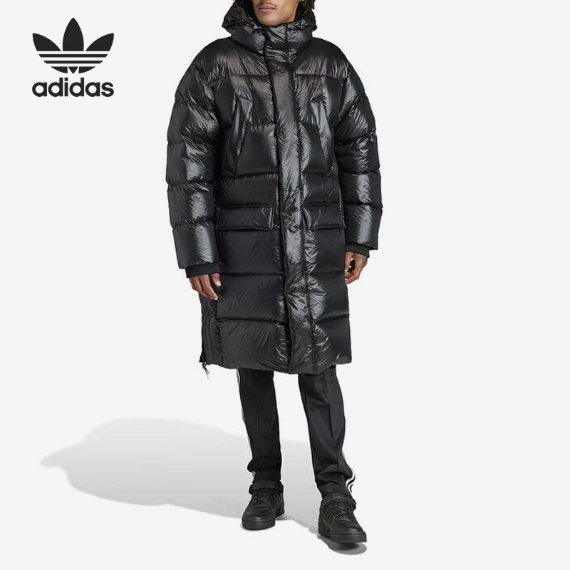 Adidas/阿迪达斯正品三叶草男子保暖长款休闲羽绒服IR7135