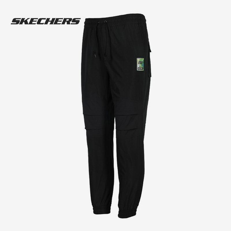 Skechers/斯凯奇正品2021春季男子运动休闲梭织长裤 L121M023