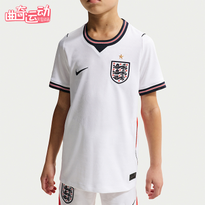 Nike/耐克正品2026夏季大童舒适运动训练透气足球T恤IB5111-100