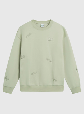 Puma/彪马正品运动男士宽松针织时尚休闲卫衣套头衫631070-33