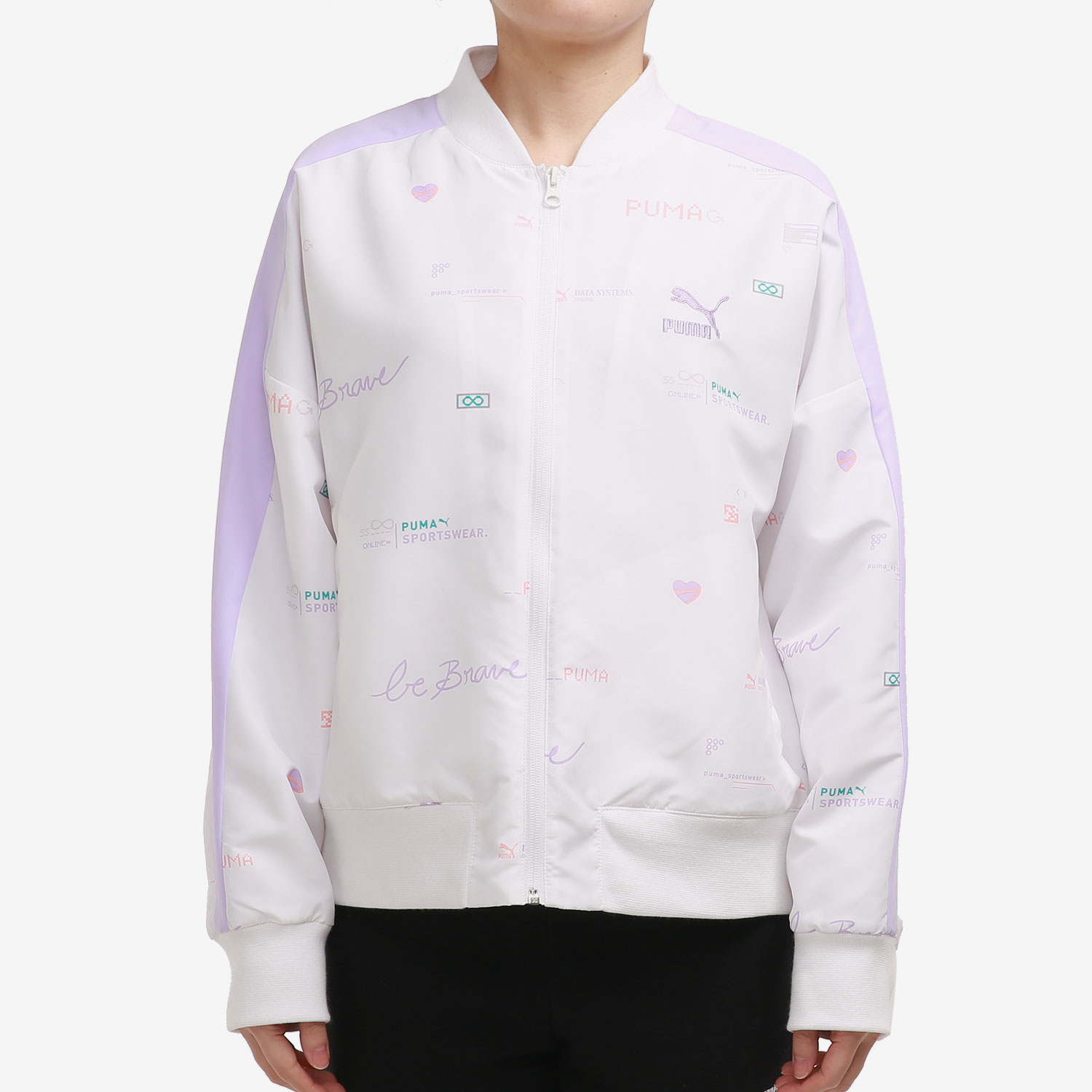 Puma/彪马正品春季新款女子时尚运动印花休闲外套 531285-02