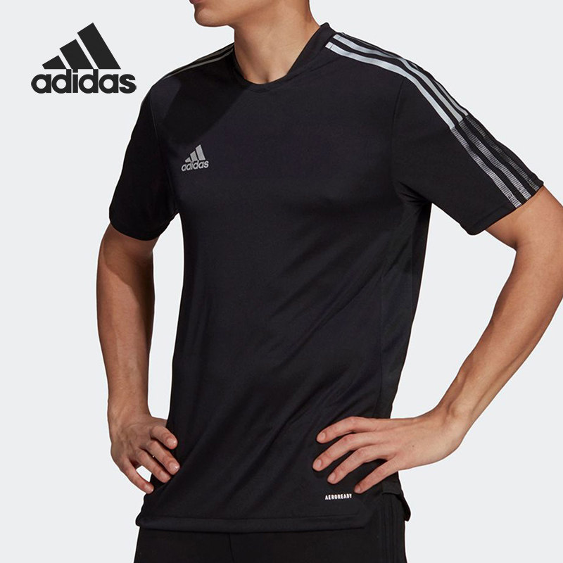 Adidas/阿迪达斯正品 当季新款男子足球衣运动短袖T恤 CE1716 - 实物图