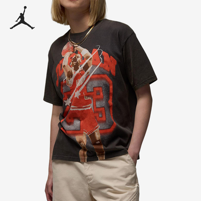 Nike/耐克正品JORDAN女士图案印花透气运动短袖HJ0140-045