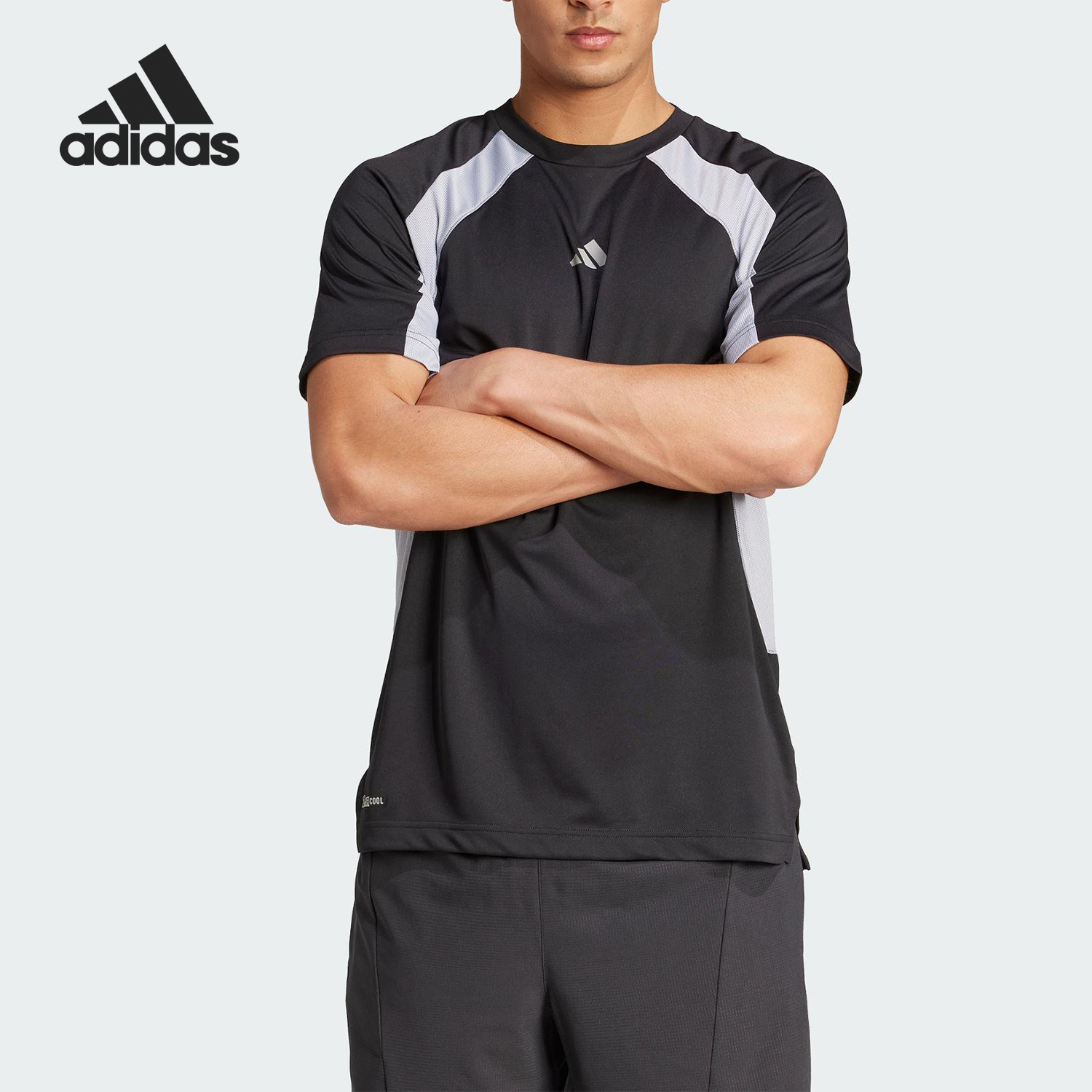 Adidas/阿迪达斯正品APPAREL T-SHIRT男士凉爽健身短袖KB9739