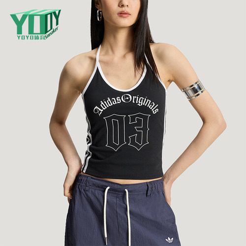 Adidas/阿迪达斯正品夏季款三叶草女士经典休闲无袖背心KT3049