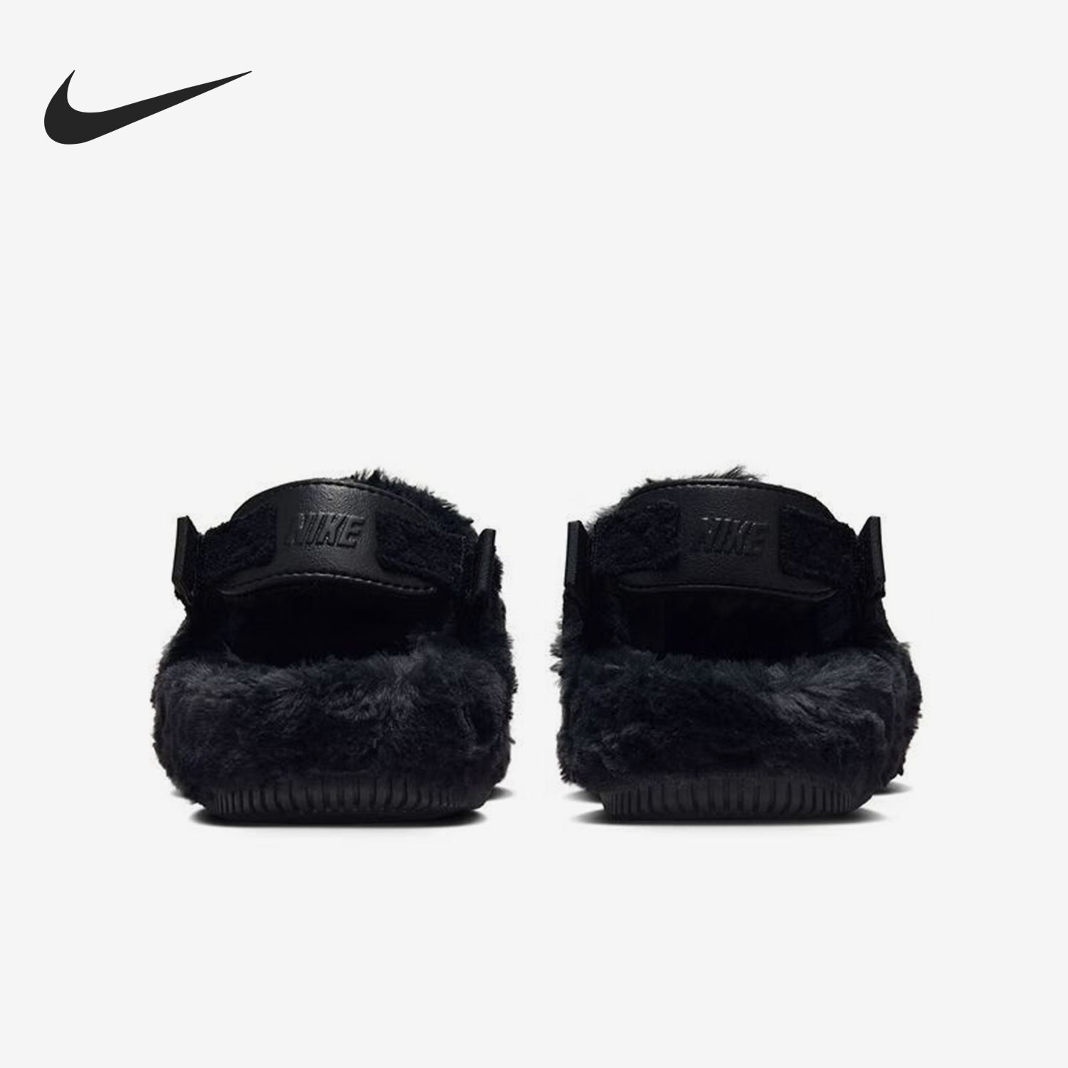 Nike/耐克正品2024冬新款女士居家保暖毛绒拖鞋FZ3118-001