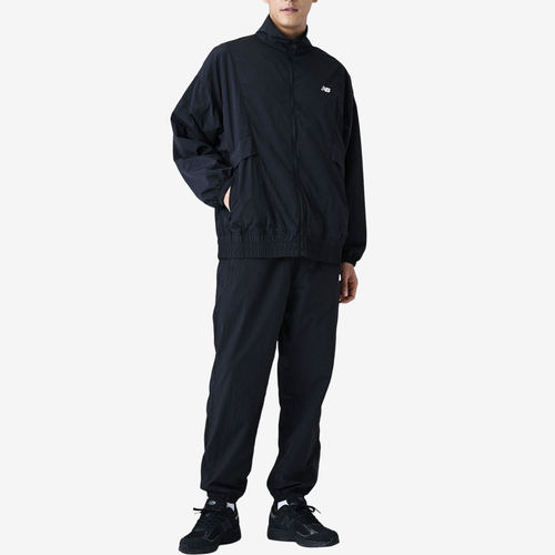 New Balance新百伦正品Met24 Varsity男女长袖夹克AMJ55002-BK