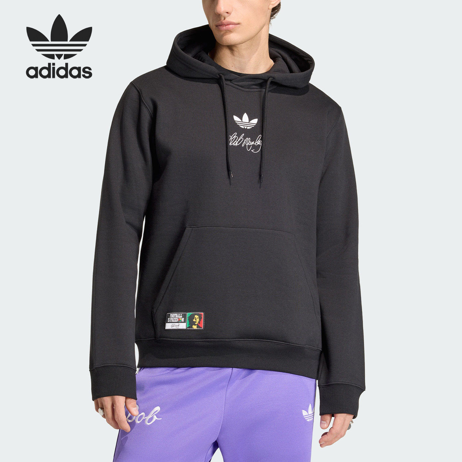 Adidas/阿迪达斯正品春秋男女足球休闲文化卫衣套头衫KD2421