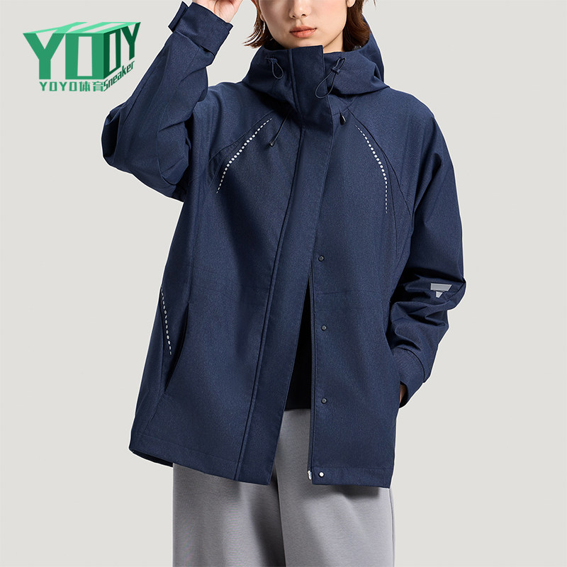 Adidas/阿迪达斯正品轻运动系列新款女经典深蓝色夹克外套KV4873