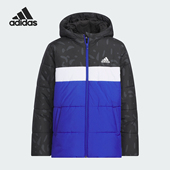 新款 冬季 儿童保暖连帽运动棉服IL6097 阿迪达斯正品 Adidas