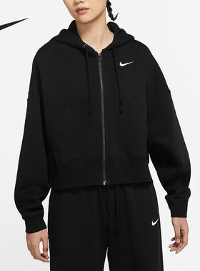 Nike/耐克正品新款女子保暖运动休闲连帽加绒外套 DN4952-010