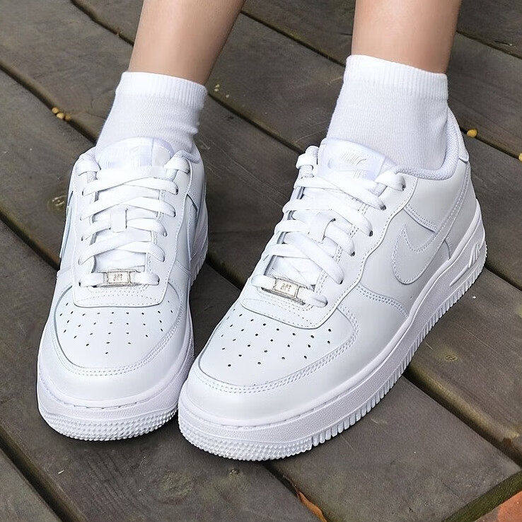 Nike耐克鞋子AIR FORCE 1女鞋空一号低帮板鞋新款小白鞋运动鞋