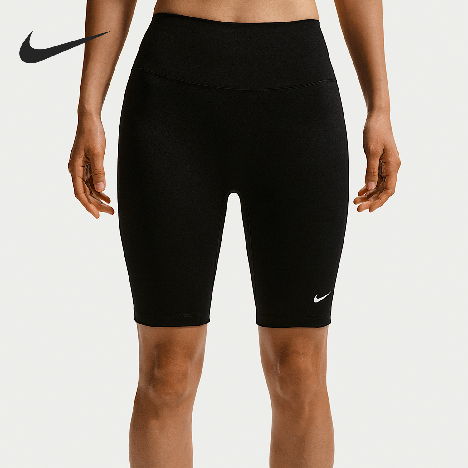 Nike/耐克正品One 夏季女士透气高腰运动骑行短裤IO0582-010