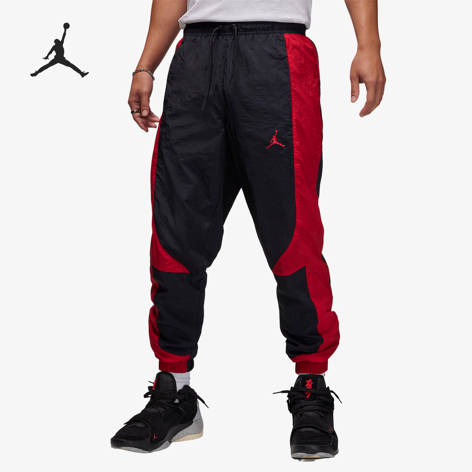 Nike/耐克正品JORDAN男士梭织透气束脚运动长裤DX9374-013