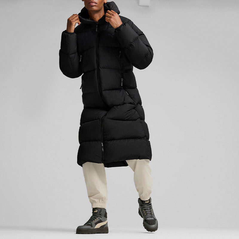 Puma/彪马正品2024新款男士轻盈保暖长款运动羽绒服684116-01
