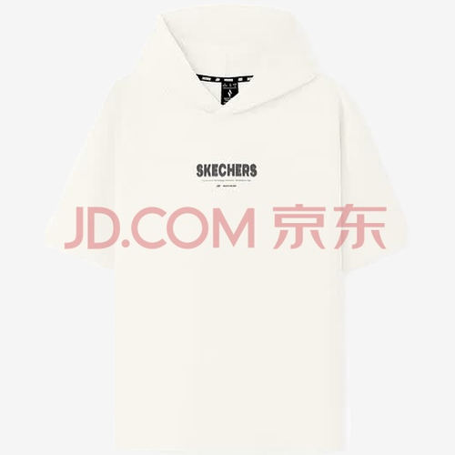 Skechers斯凯奇正品儿童款字母logo宽松短袖T恤L225U060-0074
