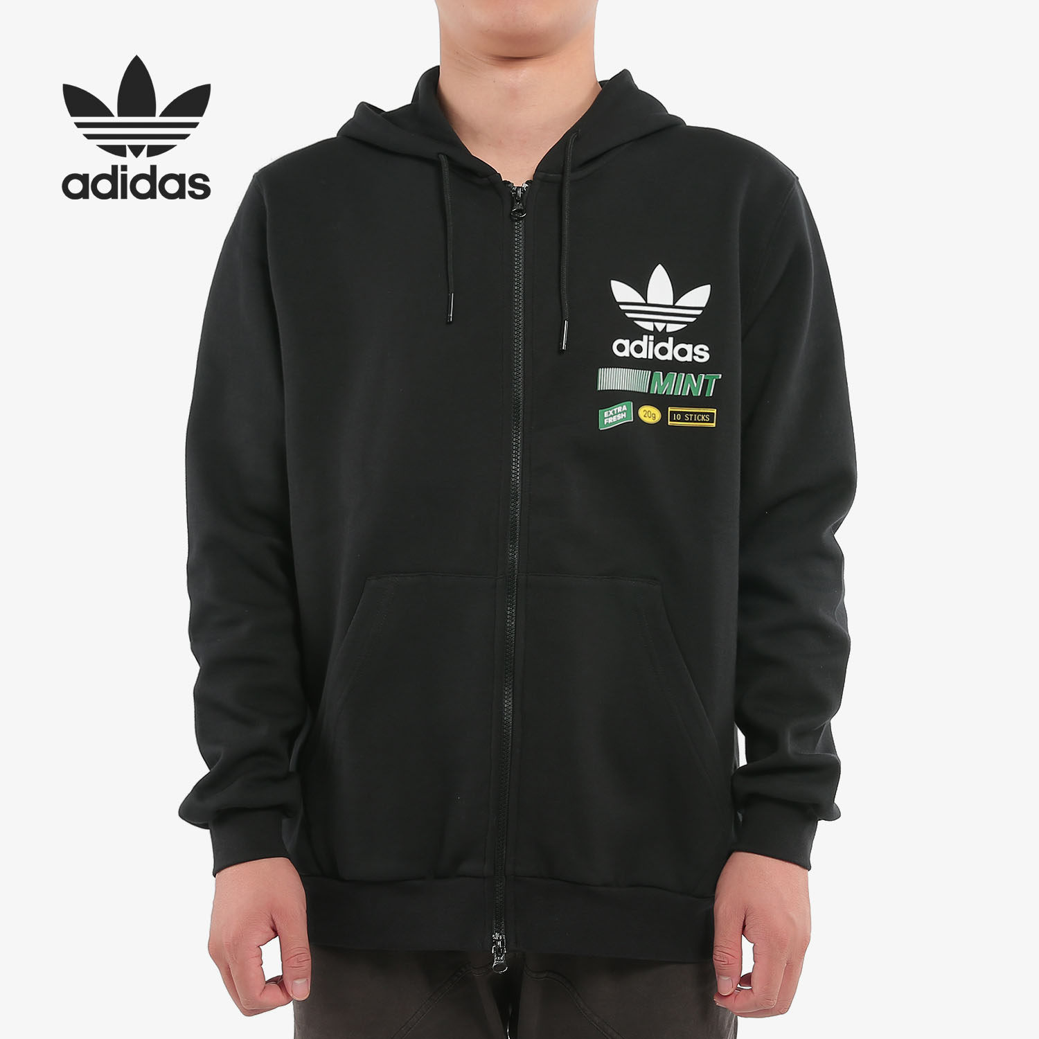 Adidas/阿迪达斯正品三叶草男子新款 防风衣跑步夹克 FP7701