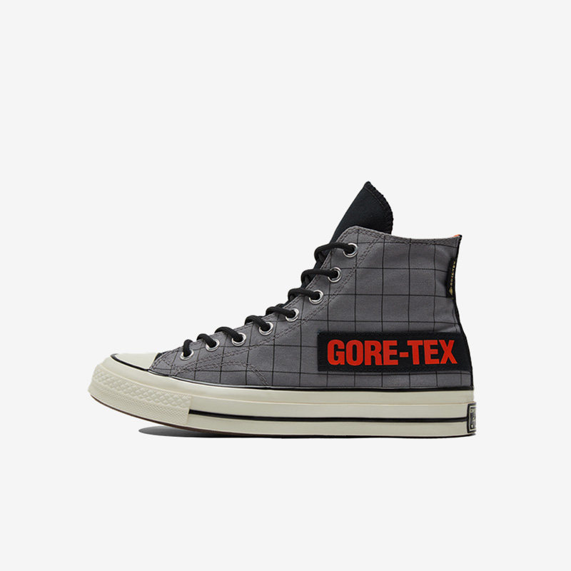 Converse匡威 新款机能GORE-TEX防水格子高帮休闲帆布鞋 171444C