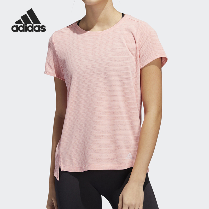 Adidas/阿迪达斯正品夏季新款女士经典跑步训练透气短袖T恤GJ2756