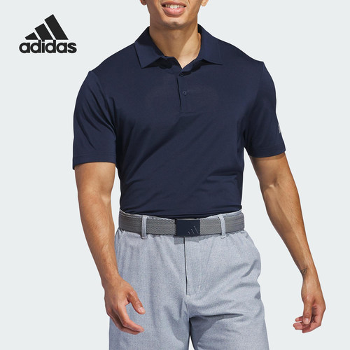 Adidas/阿迪达斯正品夏季男士训练高尔夫短袖POLO衫IS7346