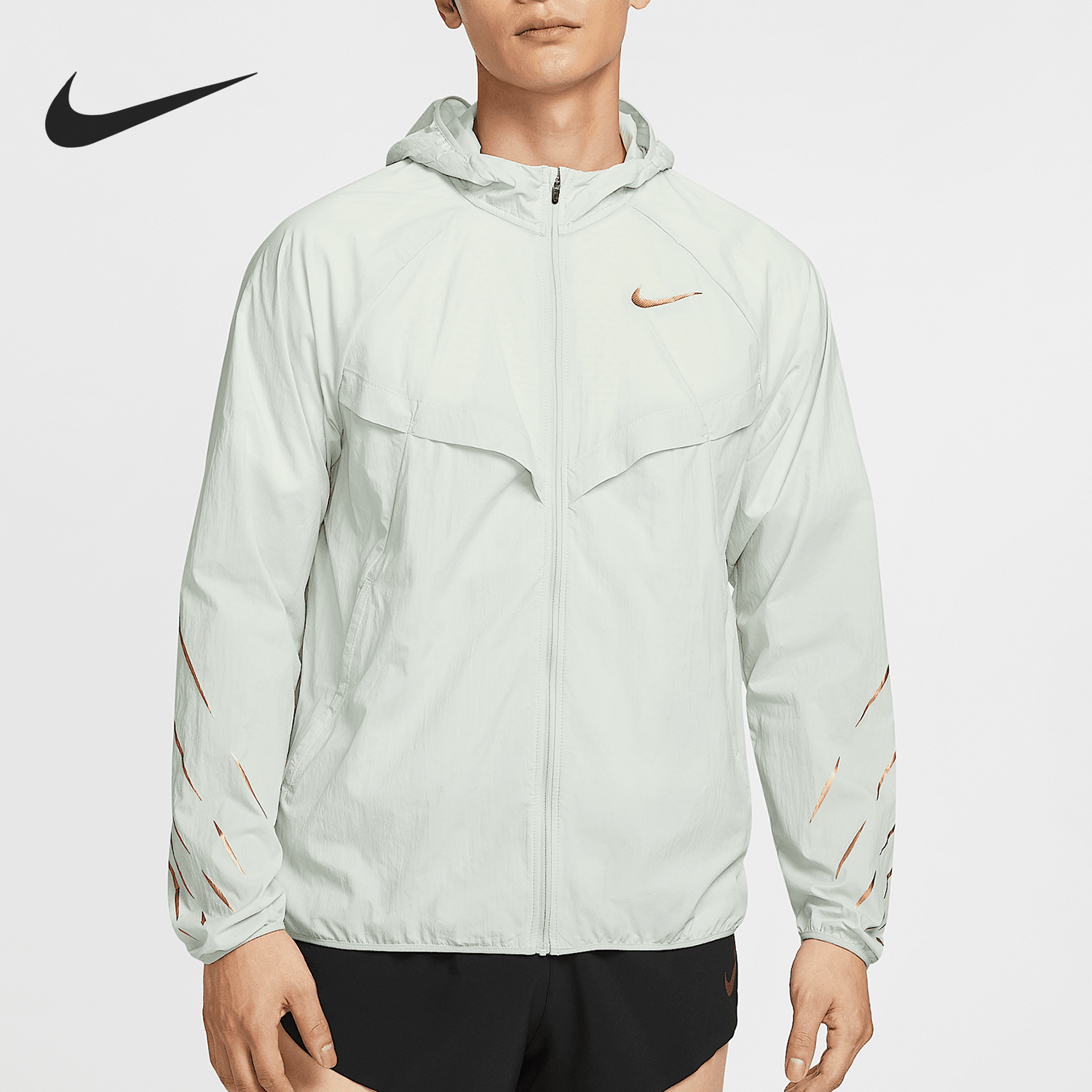 Nike/耐克正品Jakob男士拒水跑步夹克防晒衣外套HJ3539-034