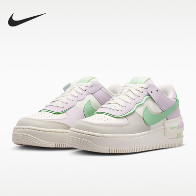 Nike耐克正品Air Force1 shadow女款休闲舒适贴合板鞋DZ1847-116