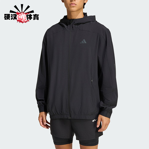 Adidas/阿迪达斯正品TECHESS TRACK-T男士健身训练夹克外套KQ7481