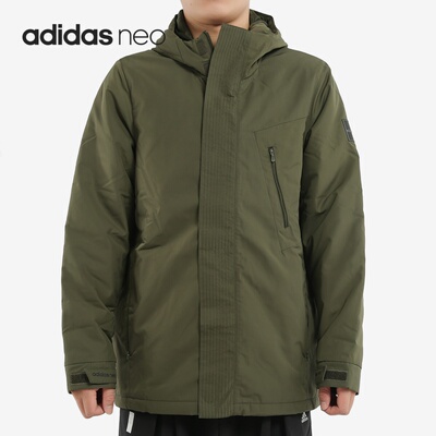 男子连帽运动休闲保暖棉服