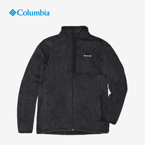 Columbia哥伦比亚正品男子秋冬户外休闲保暖针织抓绒衣外套AE9710