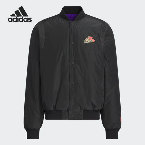 Adidas/阿迪达斯正品BB LNY PD JKT男士双面穿棉服外套JM5670