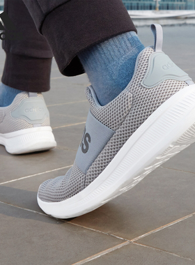 Adidas/阿迪达斯正品运动男士简约网面低帮透气跑步鞋H04805