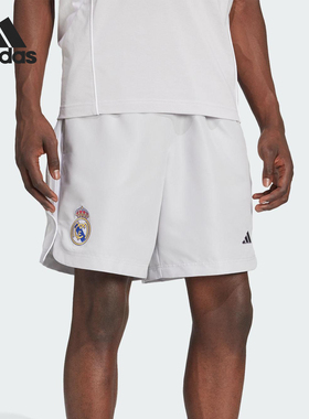 Adidas/阿迪达斯正品2025夏季款男士梭织宽松足球短裤JN3067