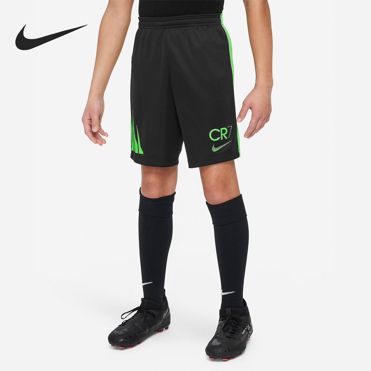Nike/耐克正品Dri-FIT C罗系列大童运动足球短裤FN8436-010