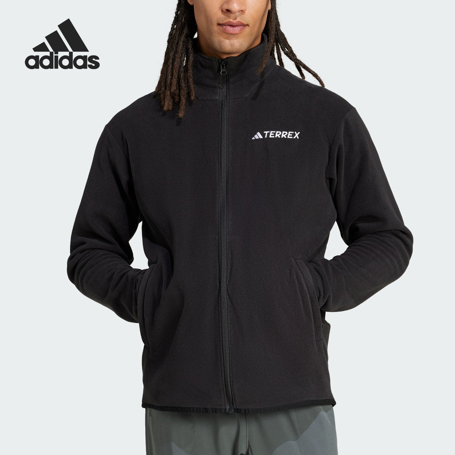 Adidas/阿迪达斯正品新款男士保暖立领户外运动外套JP0795