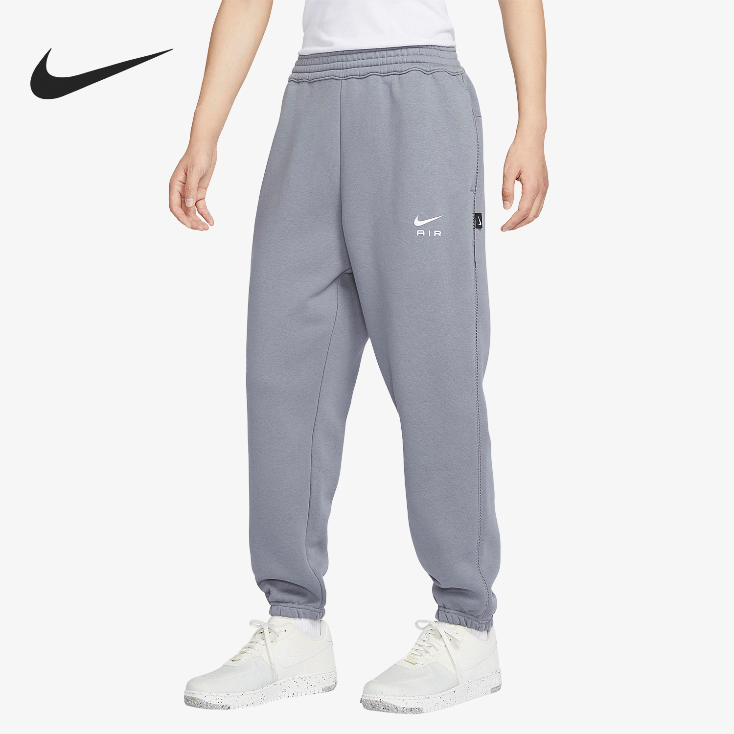 Nike/耐克正品冬季新款男子加绒保暖束脚针织运动长裤FB7210