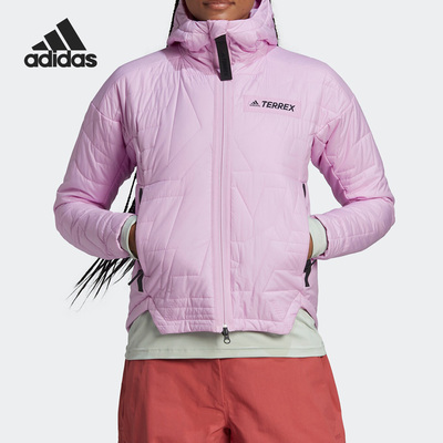 Adidas/阿迪达斯正品当季户外连帽女子运动棉服夹克HH9302
