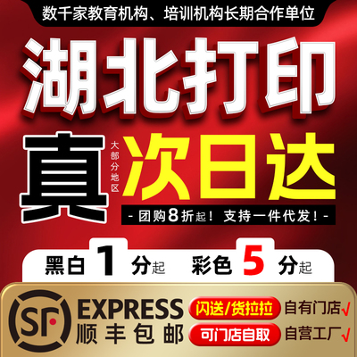 打印资料网上复印印刷彩色彩印书籍服务装订试卷图文店a4武汉同城