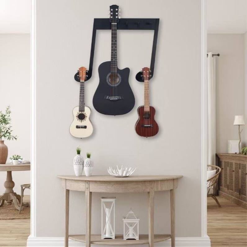 吉他挂墙架放置架壁挂支架挂墙小提琴支架挂吉他的架子多把实木墙