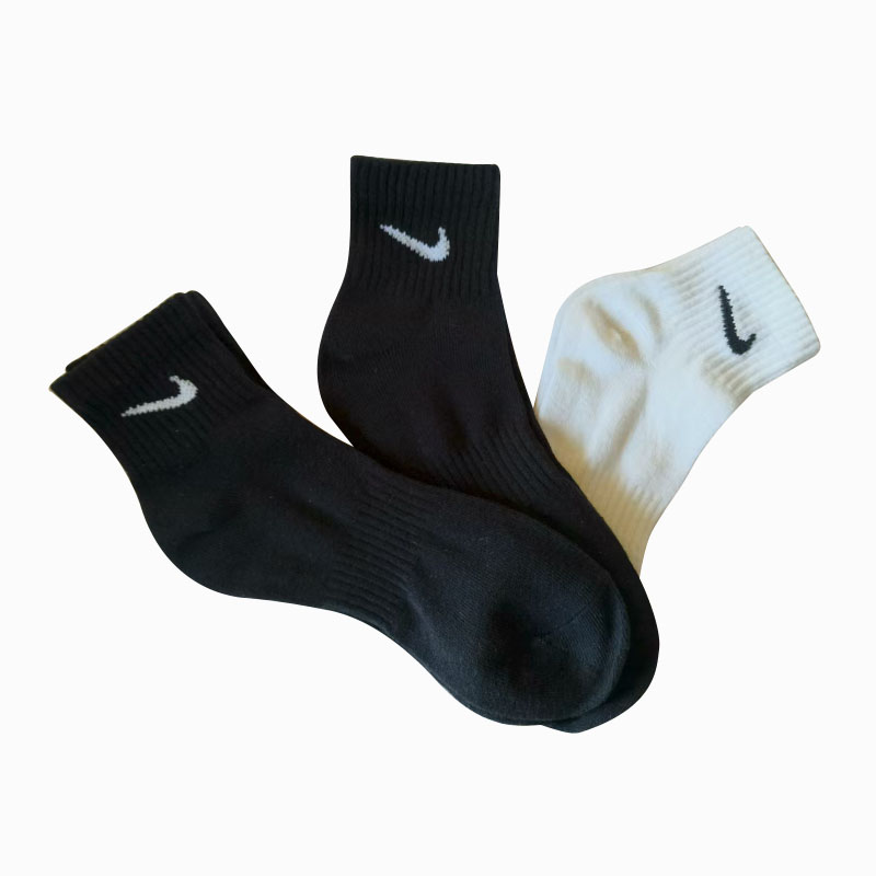 Nike耐克袜子正品中筒短筒长筒袜夏秋冬薄款运动袜男女毛巾底3双