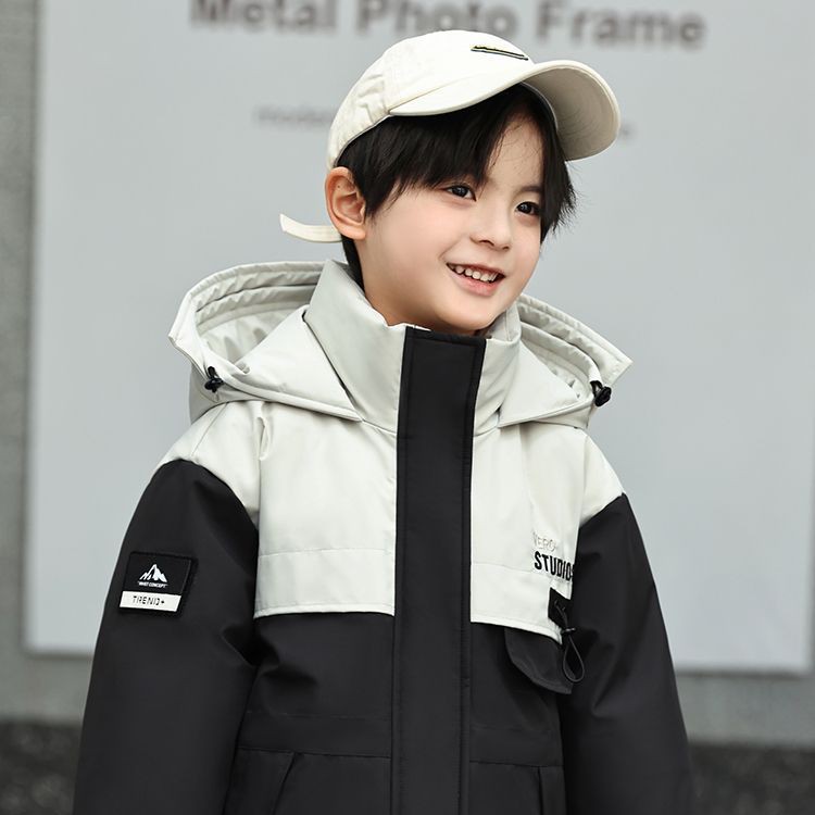 2024冬季新款儿童羽绒服中长款洋气中大童加厚白鸭绒男女童装外套