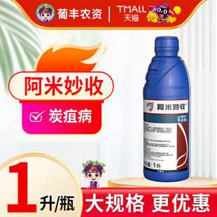 先正达阿米妙收金棠苯甲嘧菌酯葡萄西瓜叶斑病炭疽病农药杀菌剂1L