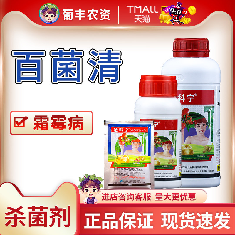 日本 达科宁40%百菌清西红柿黄瓜辣椒叶斑病霜霉炭疽病农药杀菌剂