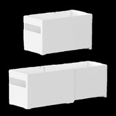 橱柜抽屉式 伸缩收纳盒厨房零食杂物桌面J整理水槽下深柜直角储物